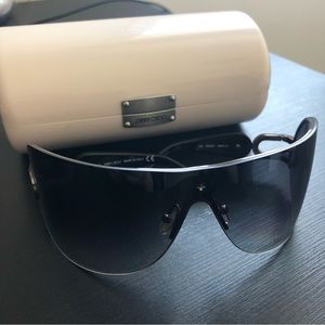 Authentic Jimmy Choo shield sunglasses with case made in Italy